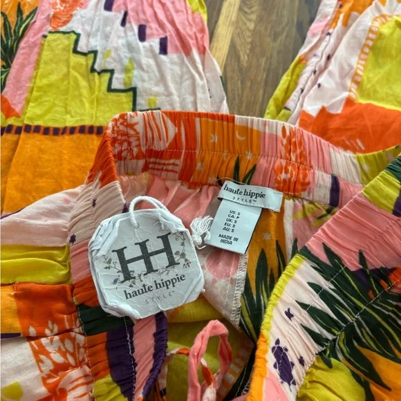 SOLD Haute Hippie wide leg Palazzo beach pants Sz S - Picture 2 of 6